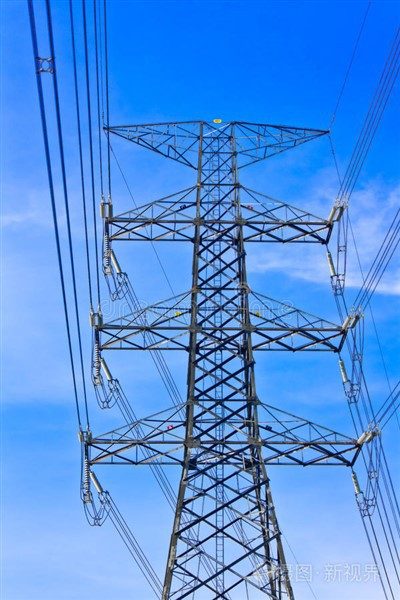Large Electrical Transmission Tower Standing